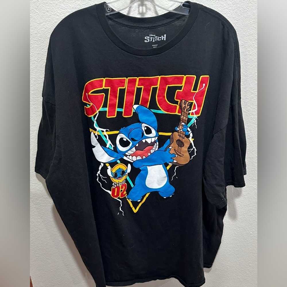 Disney Stitch tshirt black size 5XL